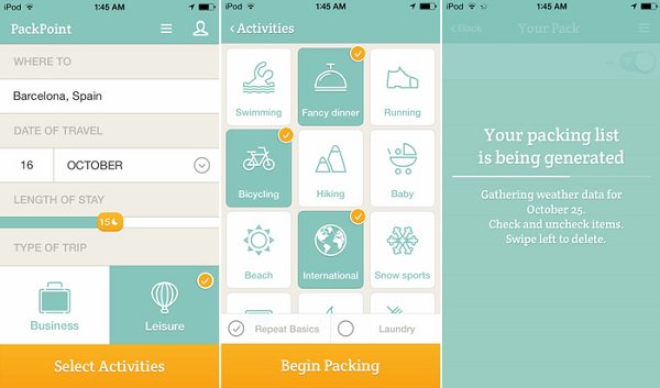 10 apps packpoint