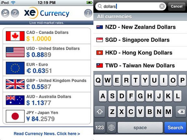 10 apps xe curency