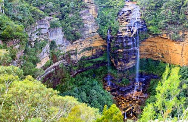 Thác nước Wentworth Fall - khám phá Blue Mountains ở Úc